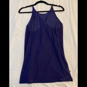 High neck shear lulu tank
